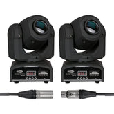 2x Showtec Kanjo Spot 60 LED 60W Moving Head Gobo Spot DJ Disco